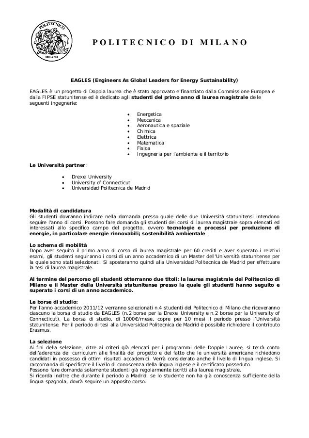 certificato polimi certificato polimi